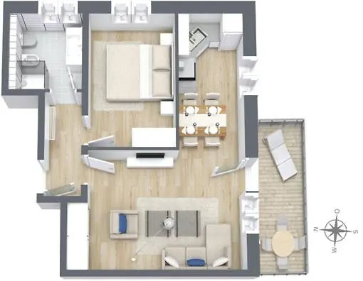 Apartmán Residenz Cristallo *
